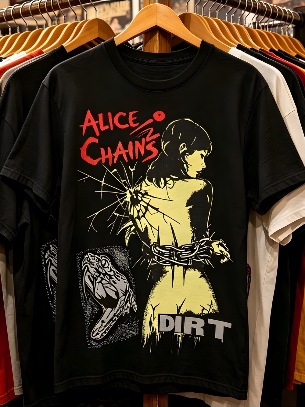 Alice In Chains Dirt Band Men’s Black T-shirt